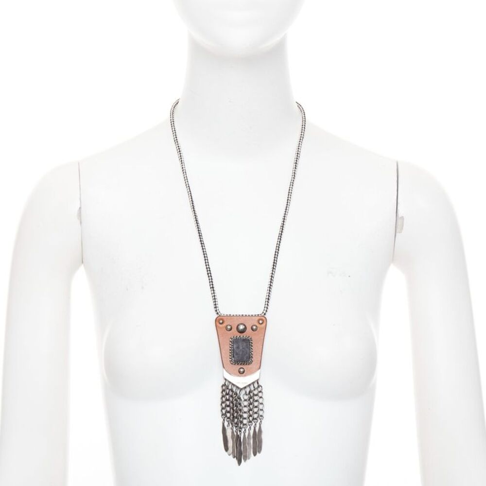 Saint Laurent Bohemian Stone Necklace